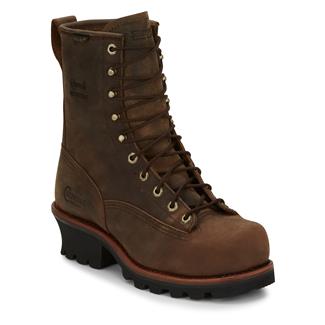 Men's Chippewa Boots 8" Paladin Lace-to-Toe Steel Toe Waterproof Bay Apache