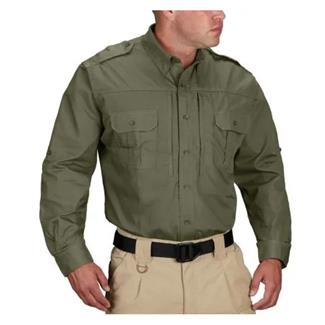Men's Propper Lightweight Long Sleeve Tactical Dress Shirts Olive
