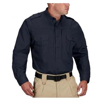 Men's Propper Lightweight Long Sleeve Tactical Dress Shirts LAPD Navy