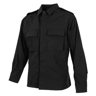 Men's Propper Poly / Cotton Ripstop LS 2-Pocket BDU Shirts Black
