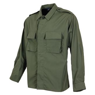 Men's Propper Poly / Cotton Ripstop LS 2-Pocket BDU Shirts Olive
