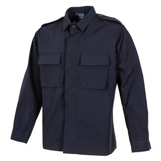 Men's Propper Poly / Cotton Ripstop LS 2-Pocket BDU Shirts Dark Navy