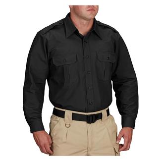 Men's Propper Long Sleeve Tactical Dress Shirts Black