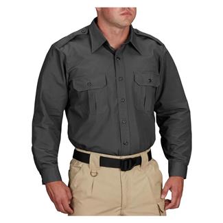 Men's Propper Long Sleeve Tactical Dress Shirts Dark Grey