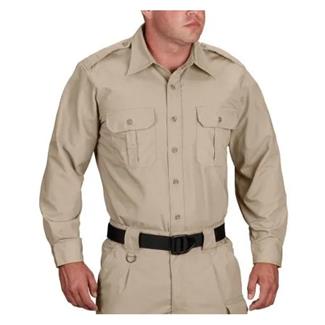 Men's Propper Long Sleeve Tactical Dress Shirts Khaki