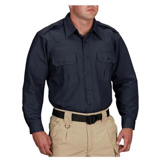 Men's Propper Long Sleeve Tactical Dress Shirts Dark Navy