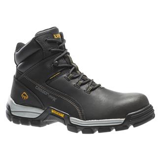 Men's Wolverine 6" Tarmac Composite Toe Waterproof Boots Black