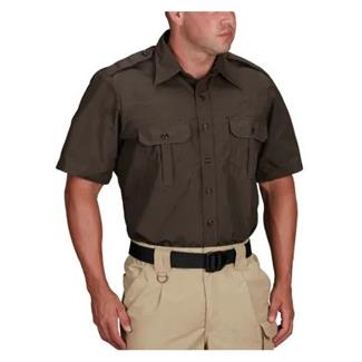 Men's Propper Short Sleeve Tactical Dress Shirts Sheriff's Brown