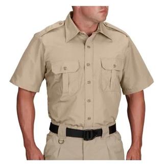 Men's Short Sleeve Military Shirt, Button Down Army Tactical Shirt