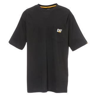 Men's CAT Logo Pocket T-Shirt Black