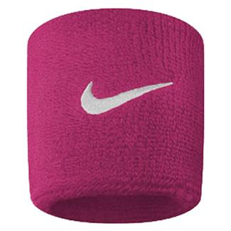 NIKE Swoosh Wristband (2 pack) Vivid Pink / White