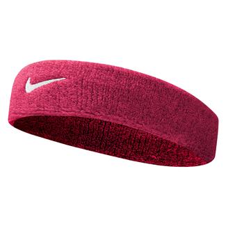 NIKE Swoosh Headband Vivid Pink / White