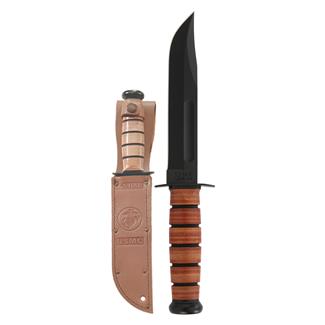 Ka-Bar USMC Fighting / Utility Knife Brown Plain Edge