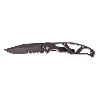 Gerber Paraframe I Ti-Gray Knife Serrated Edge Ti-Gray