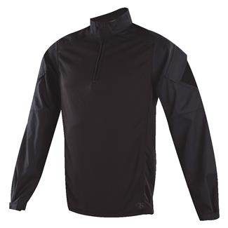 Men's TRU-SPEC Poly / Cotton 1/4 Zip Urban Force Combat Shirt Black