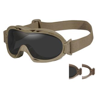 Wiley X Nerve (APEL) Coyote Tan (frame) - Smoke Gray / Clear (2 lenses)
