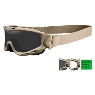 Wiley X Spear (APEL) Coyote Tan (frame) - Smoke Gray / Clear (2 lenses)