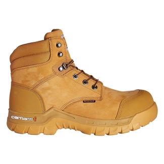 Men's Carhartt 6" Rugged Flex Composite Toe Waterproof Boots Wheat Oil