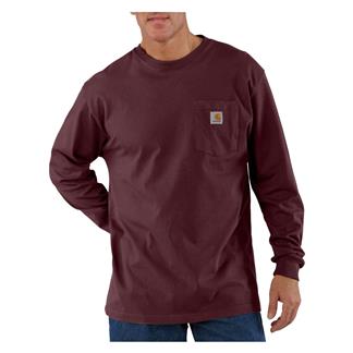 Men's Carhartt Loose Fit Heavyweight Long Sleeve Pocket T-Shirt Port