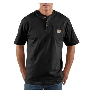 Men's Carhartt Loose Fit Heavyweight Pocket Henley Black