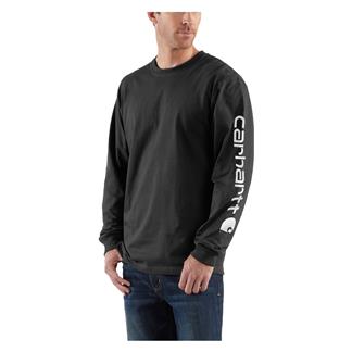 Men's Carhartt Long Sleeve Logo T-Shirt Black