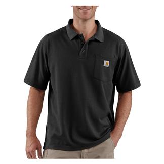 Men's Carhartt Loose Fit Midweight Pocket Polo Black