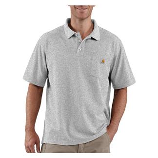 Men's Carhartt Loose Fit Midweight Pocket Polo Heather Gray