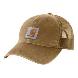 Men's Carhartt Canvas Mesh-Back Hat Dark Khaki