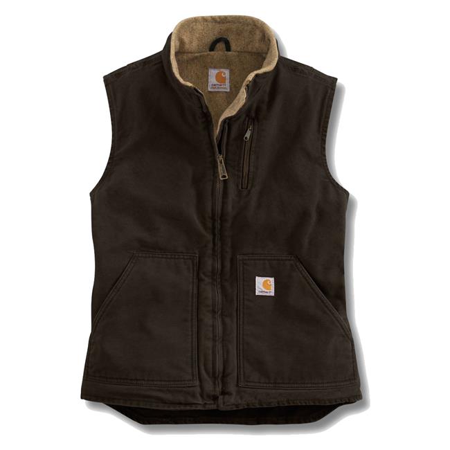 Download Women's Carhartt Sandstone Mock Neck Vest @ WorkBoots.com