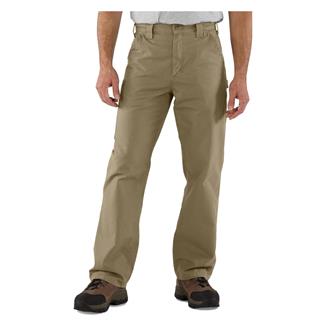 Men's Carhartt Loose Fit Canvas Utility Work Pants Dark Khaki