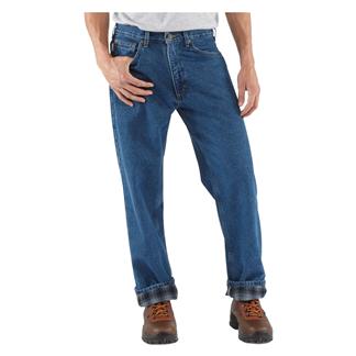 Carhartt Relaxed Fit Flannel Lined Straight Leg Jeans