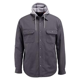 Men's Wolverine Overman Hooded Shirt Jacket Granite