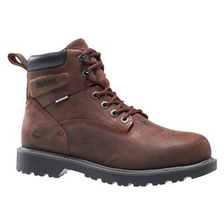 Men's Wolverine Floorhand Waterproof Boots Dark Brown