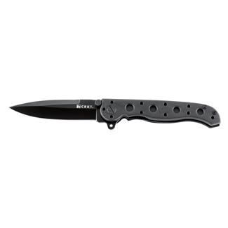Columbia River Knife & Tool M16 EDC Spear Point Folding Knife Plain Edge Black