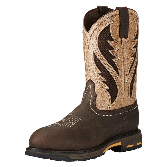 ariat men's workhog xt venttek bold composite toe work boots