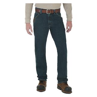 Men's Wrangler Riggs Advanced Comfort Five Pocket Jeans Dark Tint