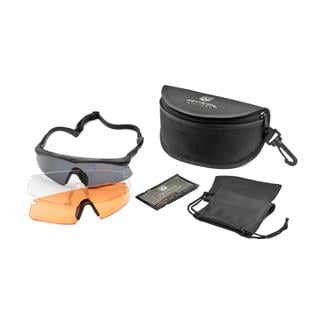 Revision Military Sawfly Shooters Kit Deluxe Black (frame) - Clear / Solar / Vermillion High-contrast (3 lenses)