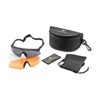 Revision Military Sawfly Shooters Kit Deluxe Black (frame) - Clear / Solar / Vermillion High-contrast (3 lenses)