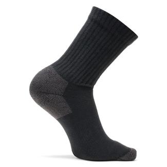 Bates Cotton Comfort Crew Socks - 3 Pair Black