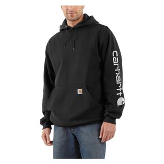 Men's Carhartt Loose Fit Midweight Logo Hoodie Black