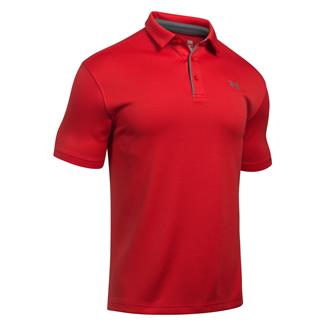 Men's Under Armour Tech Polo Red