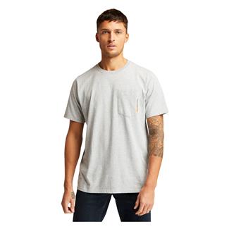 Men's Timberland PRO Base Plate Blended T-Shirt Light Gray Heather