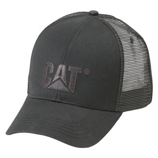 CAT Raised Logo Hat Black