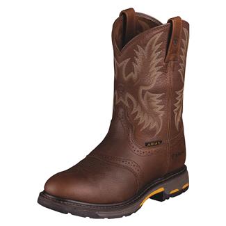 Men's Ariat 10" Workhog Pull-On Boots Dark Copper