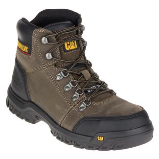 Men's CAT Outline Steel Toe Boots Dark Gull Gray