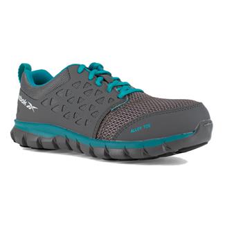 Women's Reebok Sublite Cushion Work Alloy Toe Gray / Turquoise