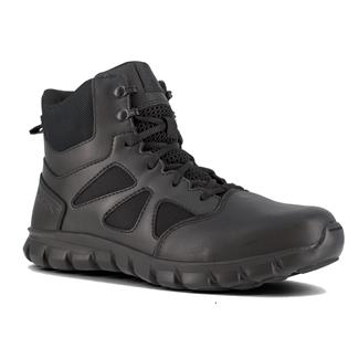 Men's Reebok 6" Sublite Cushion Tactical Side-Zip Boots Black