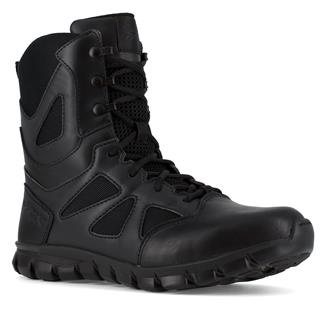 Men's Reebok 8" Sublite Cushion Tactical Side-Zip Boots Black