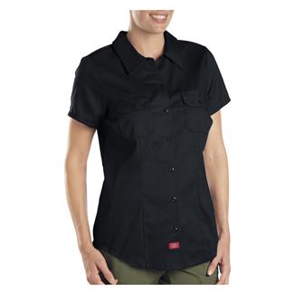 Women's Dickies Short Sleeve Work Shirt Black