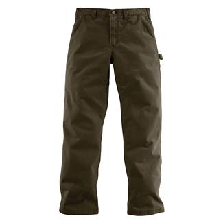 Men's Carhartt Utility Relaxed Fit Twill Work Pants Dark Coffee